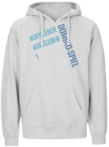 Aufkleber Aufkleber 1 Domino-Spiel - Fairtrade Hoodie