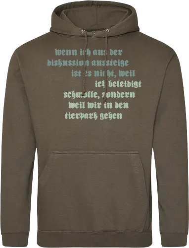 Wenn ich aus der Diskussion aussteige