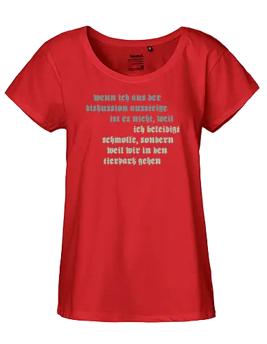 Wenn ich aus der Diskussion aussteige - Fairtrade Girl Shirt