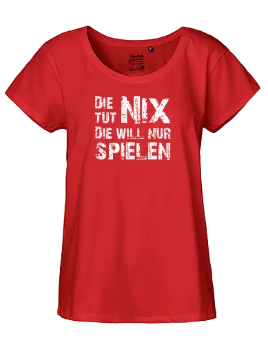 Die-Tut-Nix (White) - Happy Shooting - Fairtrade Girl Shirt