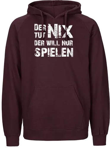 Der-Tut-Nix (White) - Happy Shooting, Der tut nix, der will nur spielen - Fairtrade Hoodie
