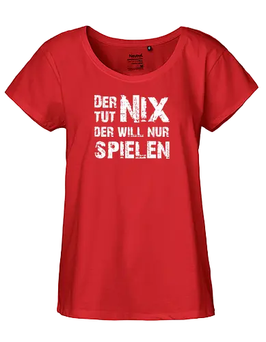 Der-Tut-Nix (White) - Happy Shooting, Der tut nix, der will nur spielen - Fairtrade Girl Shirt