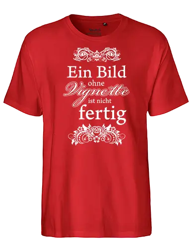 Vignette (White) - Happy Shooting, ein bild ohne vignette, vignette - Fairtrade T-Shirt