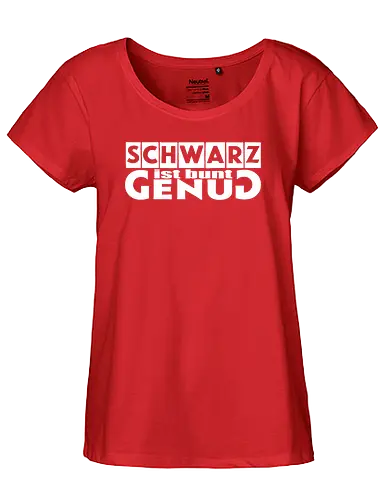 Schwarz ist bunt genug - Happy Shooting, Schwarz ist bunt genug - Fairtrade Girl Shirt