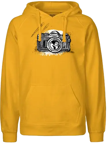 Tinte-Kamera-Heller-Fleck - Happy Shooting, kamera, poComicast - Fairtrade Hoodie