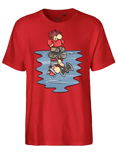 Kleiner Zwerg Traum - fantasy, rpg, pen and paper, Kleine Helden, zwerg, dwarf - Fairtrade T-Shirt