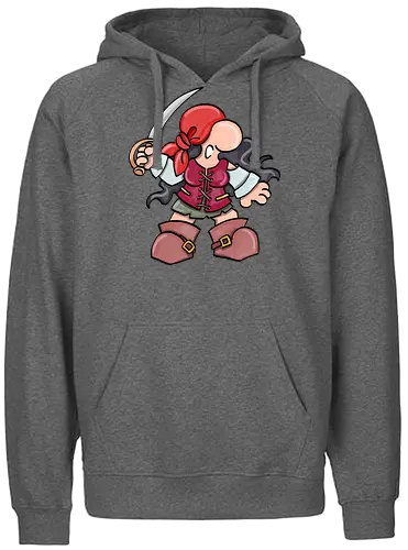 Kleine Helden - Piratin - Kleine Helden, pirat, Piratin, fantasy, rpg - Fairtrade Hoodie