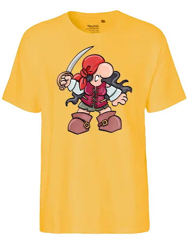 Kleine Helden - Piratin - Kleine Helden, pirat, Piratin, fantasy, rpg - Fairtrade T-Shirt