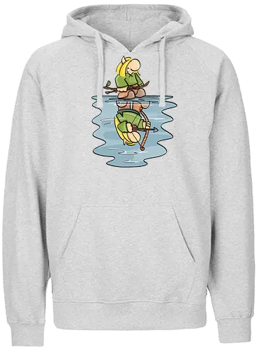KLEINER ELF TRAUM - Kleine Helden, fantasy, rpg, bow, bogenschütze - Fairtrade Hoodie