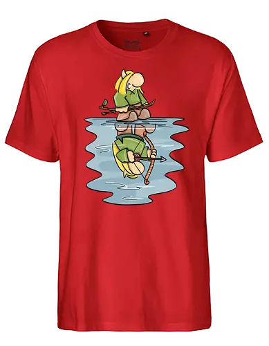 KLEINER ELF TRAUM - Kleine Helden, fantasy, rpg, bow, bogenschütze - Fairtrade T-Shirt