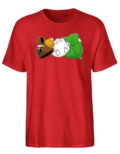 NichtlusDICK - Joscha Sauer, Nicht Lustig, comic, Nichtlustig, tod, Lemming, yeti, dino, Joscha - Fairtrade T-Shirt
