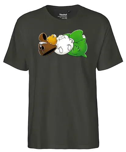 NichtlusDICK - Joscha Sauer, Nicht Lustig, comic, Nichtlustig, tod, Lemming, yeti, dino, Joscha - Fairtrade T-Shirt