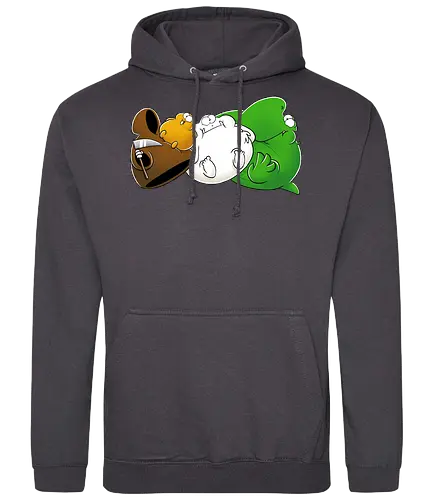 NichtlusDICK - Joscha Sauer, Nicht Lustig, comic, Nichtlustig, tod, Lemming, yeti, dino, Joscha - Standard Hoodie