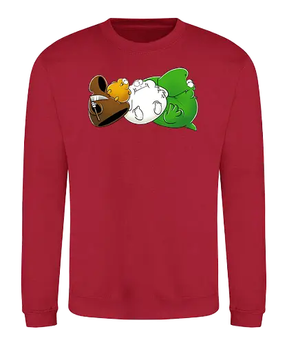 NichtlusDICK - Joscha Sauer, Nicht Lustig, comic, Nichtlustig, tod, Lemming, yeti, dino, Joscha - Sweatshirt