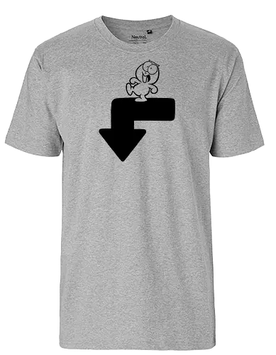 This Way Down - Joscha Sauer, Joscha, Nicht Lustig, comic, Lemming, This way down, Nichtlustig - Fairtrade T-Shirt
