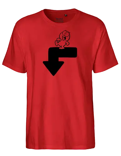 This Way Down - Joscha Sauer, Joscha, Nicht Lustig, comic, Lemming, This way down, Nichtlustig - Fairtrade T-Shirt