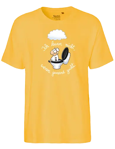 Kann nicht! - Joscha Sauer, schaf, Nichtlustig, Nicht Lustig, Joscha, klo, Kann nicht, wolke - Fairtrade T-Shirt