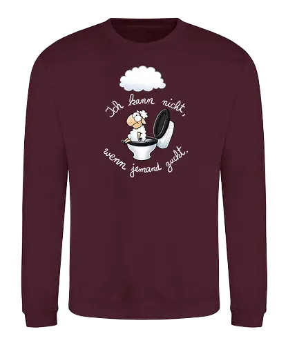 Kann nicht! - Joscha Sauer, schaf, Nichtlustig, Nicht Lustig, Joscha, klo, Kann nicht, wolke - Sweatshirt