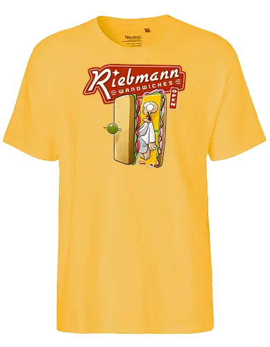 Riebmann Wandwiches - Joscha Sauer, Nichtlustig, Herr Riebmann, Sandwich, mashup, Nicht Lustig, Joscha - Fairtrade T-Shirt