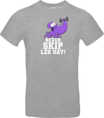 Never Skip Leg Day! - Joscha Sauer, Joscha, Nichtlustig, comic, Nicht Lustig, Leg day, Skip, squid, tintenfisch - Standard T-Shirt