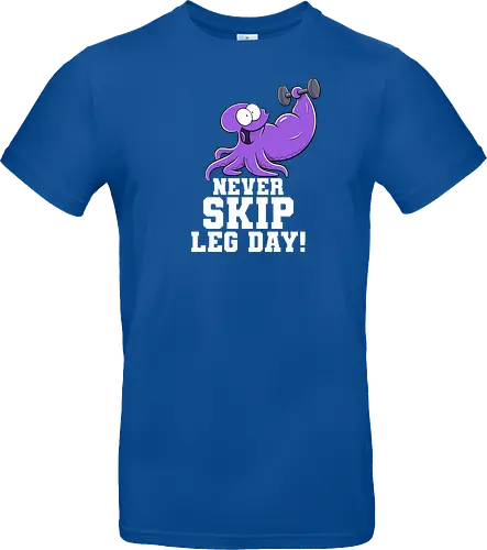 Never Skip Leg Day! - Joscha Sauer, Joscha, Nichtlustig, comic, Nicht Lustig, Leg day, Skip, squid, tintenfisch - Standard T-Shirt