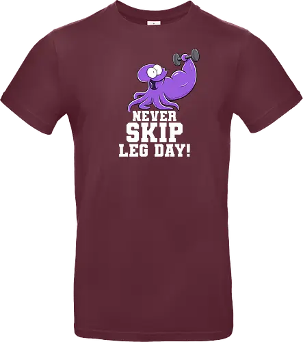 Never Skip Leg Day! - Joscha Sauer, Joscha, Nichtlustig, comic, Nicht Lustig, Leg day, Skip, squid, tintenfisch - Standard T-Shirt