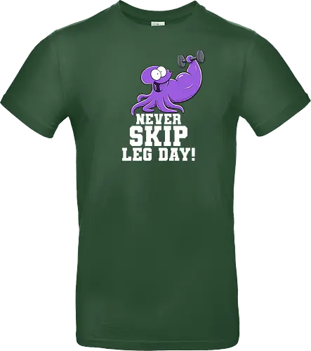 Never Skip Leg Day! - Joscha Sauer, Joscha, Nichtlustig, comic, Nicht Lustig, Leg day, Skip, squid, tintenfisch - Standard T-Shirt