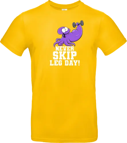Never Skip Leg Day! - Joscha Sauer, Joscha, Nichtlustig, comic, Nicht Lustig, Leg day, Skip, squid, tintenfisch - Standard T-Shirt