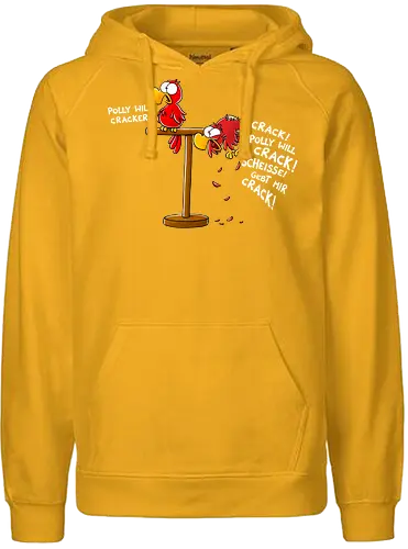 POLLY WILL SHIRT! - Joscha Sauer, Nichtlustig, Nicht Lustig, comic, Polly, Cracker, crack - Fairtrade Hoodie