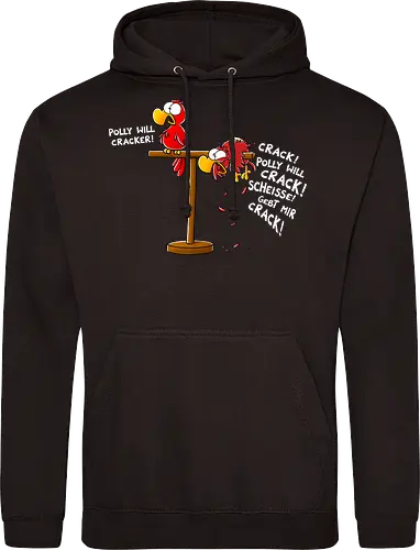 POLLY WILL SHIRT! - Joscha Sauer, Nichtlustig, Nicht Lustig, comic, Polly, Cracker, crack - Standard Hoodie