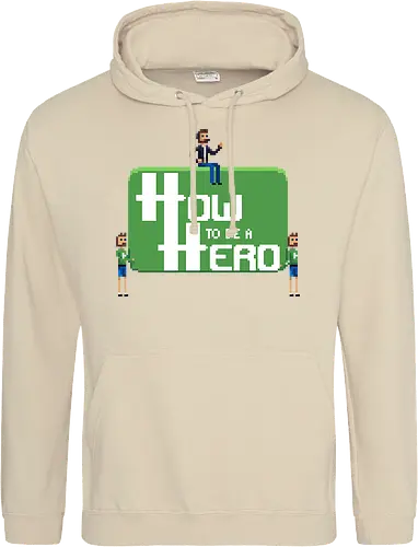 How to be a Hero - Howky trägt Logo
