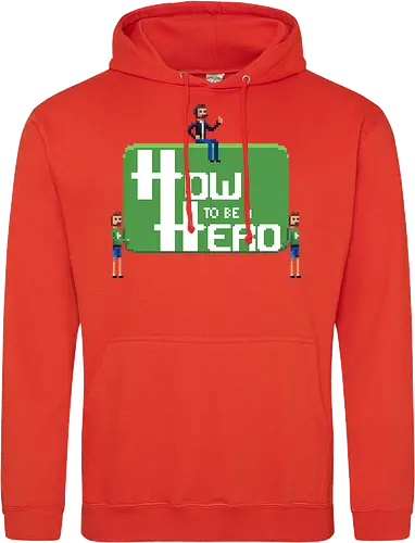 How to be a Hero - Howky trägt Logo