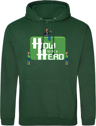 How to be a Hero - Howky trägt Logo