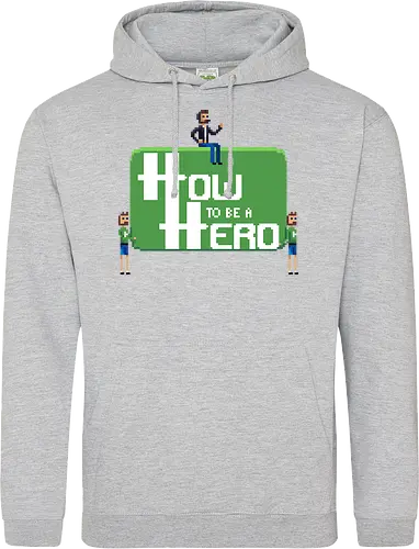 How to be a Hero - Howky trägt Logo