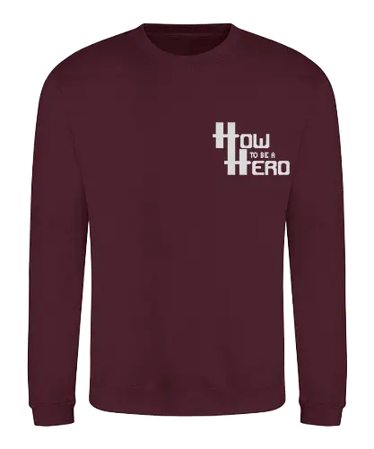 How to be a Hero - Sticklogo - htbah, rpg, rollenspiel, pen and paper, würfel, hauke - Sweatshirt