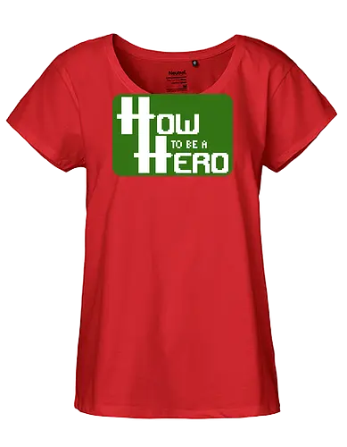 How to be a Hero - Pixellogo - rpg, hauke gerdes, rollenspiel, pen and paper, rocketbns - Fairtrade Girl Shirt