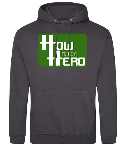 How to be a Hero - Pixellogo - rpg, hauke gerdes, rollenspiel, pen and paper, rocketbns - Standard Hoodie