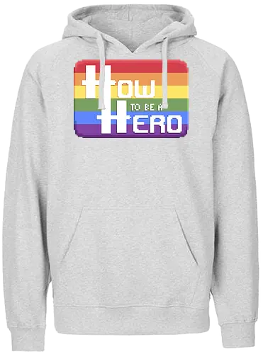 HOW TO BE A HERO - PRIDE 1 2021 - htbah, HOW TO BE A HERO, rpg, pen and paper - Fairtrade Hoodie