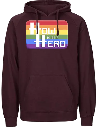 HOW TO BE A HERO - PRIDE 1 2021 - htbah, HOW TO BE A HERO, rpg, pen and paper - Fairtrade Hoodie