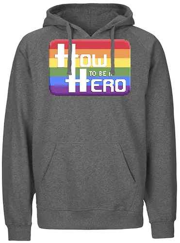 HOW TO BE A HERO - PRIDE 1 2021 - htbah, HOW TO BE A HERO, rpg, pen and paper - Fairtrade Hoodie