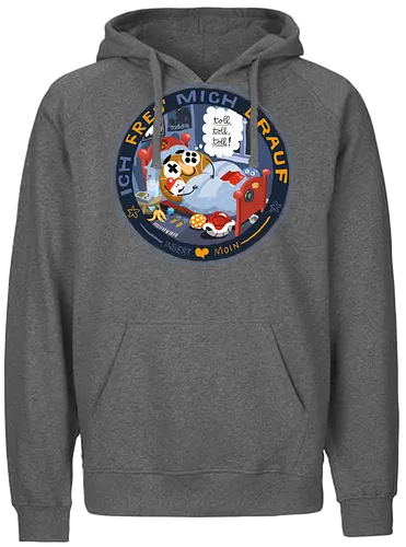 Insert Moin - Ich freu mich drauf - poComicast - Fairtrade Hoodie