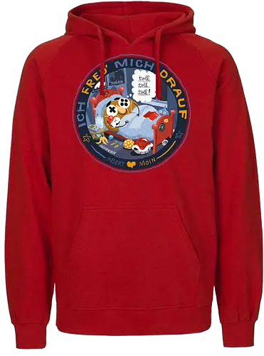 Insert Moin - Ich freu mich drauf - poComicast - Fairtrade Hoodie