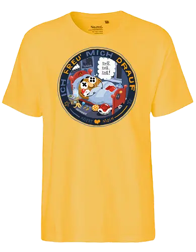 Insert Moin - Ich freu mich drauf - poComicast - Fairtrade T-Shirt