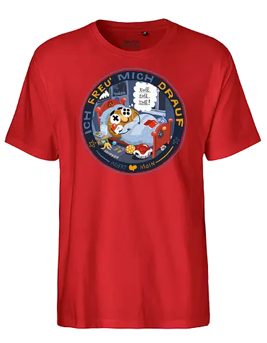 Insert Moin - Ich freu mich drauf - poComicast - Fairtrade T-Shirt
