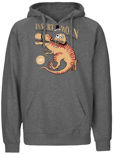 Insert Moin - DinoRider - Insert Moin, dino, poComicast - Fairtrade Hoodie