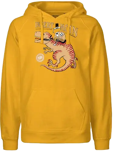 Insert Moin - DinoRider - Insert Moin, dino, poComicast - Fairtrade Hoodie