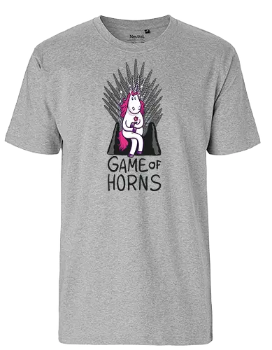 Game of Horns - einhorn, unicorn, lied, eis, feuer, drachen, game, throConsole - Fairtrade T-Shirt