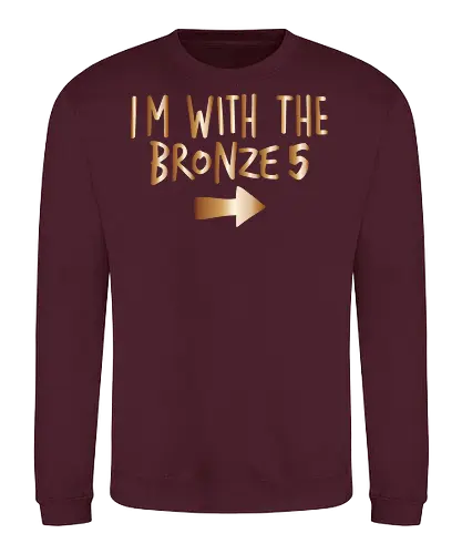 I'm with the bronze - lol, moba, game, merchandise, Gaming - Sweatshirt