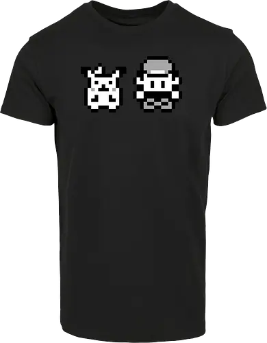 8Bit Poke - gaming, gelb, classic, retro, monster, pocket, manga, anime, ash, yellow - Hausmarke Shirt