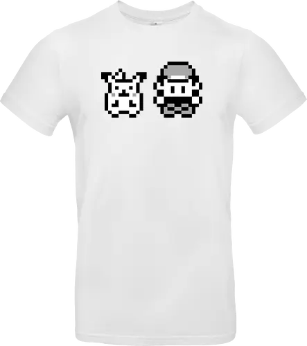 8Bit Poke - gaming, gelb, classic, retro, monster, pocket, manga, anime, ash, yellow - Standard T-Shirt